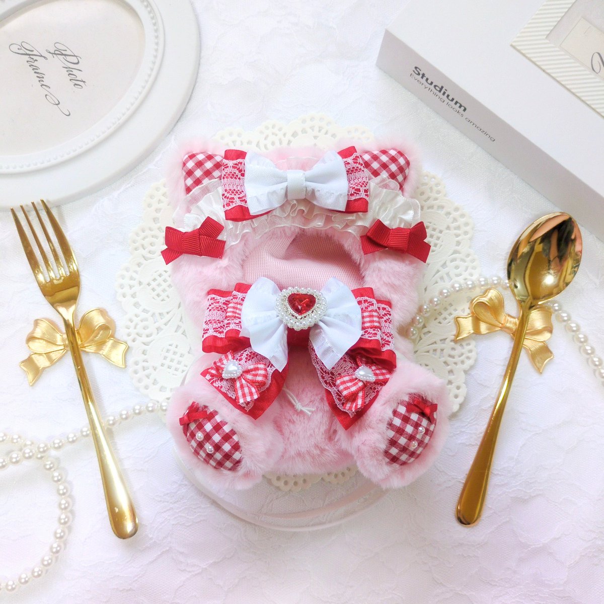 ℕ𝕖𝕨 ̖́-〛 おすわりねこ10cm〜11cm❤🩷🫧 下記フリマサイトにて販売