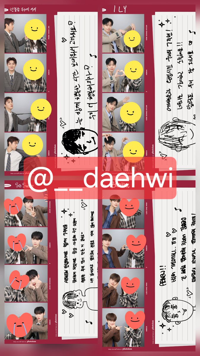 __daehwi's tweet photo. @photoism_kr @photoism_behind @AB6IX
마지막까지 이쁜 사진 남길 수 있게해줘서 감사합니다!
7년동안 ��생많았어. 나의 가수이자 나의 자부심이자 나의 행복이 되어줘서 잊지못할 추억들을 만들어줘서 정말 고마워. 앞으로도 항상 함께할게! 사랑해❤️
#포토이즘 #AB6IX #포토이즘XAB6IX https://t.co/fRWnB39dfC
