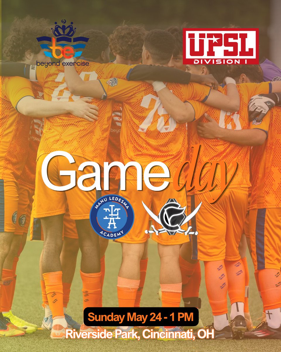 LedesmaAcademy's tweet photo. ⚽🔥 GAMEDAY! 💪 

🆚 Columbus Astray II 
📍 Riverside Park 
🕟 1 PM

Vamos, MLA! 👊

#ManuLedesmaAcademy #DivisionI #UPSL https://t.co/XR2ajsiSeV