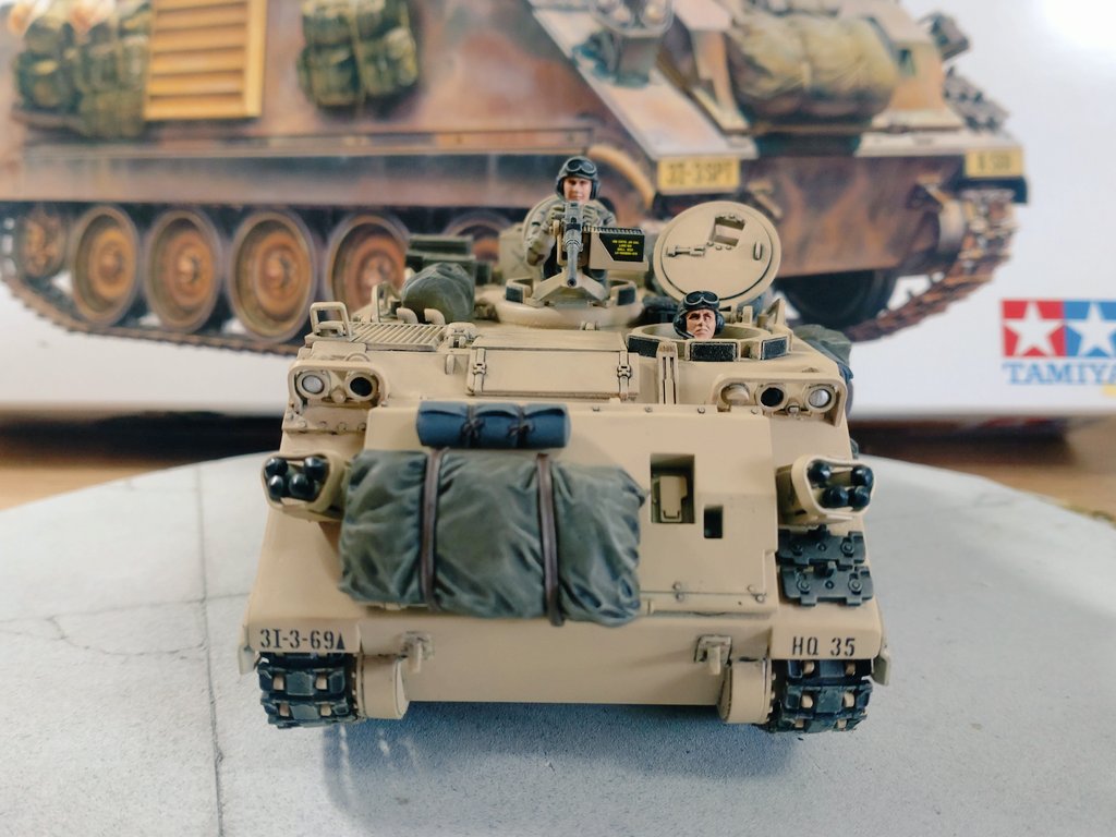 タミヤ1/35 アメリカ M113A2 デザートワゴン完成☆ 荷物を載せて無事に