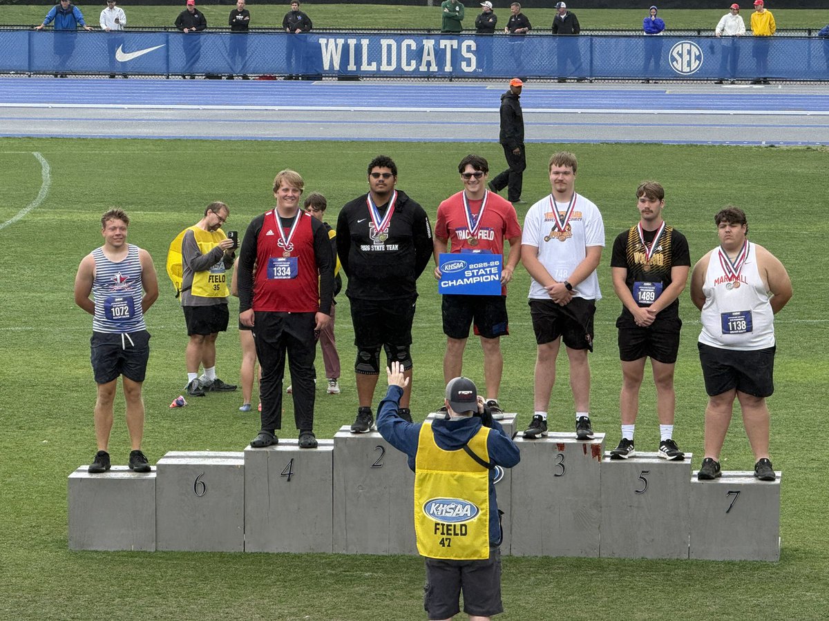 GriesserKeith's tweet photo. Class 3A Track Meet - 4th place in the discus.  PB throw of 148’3. Top 2028 in the state.  Way to go Big Grant.  💪 https://t.co/lUlRMU7qNw