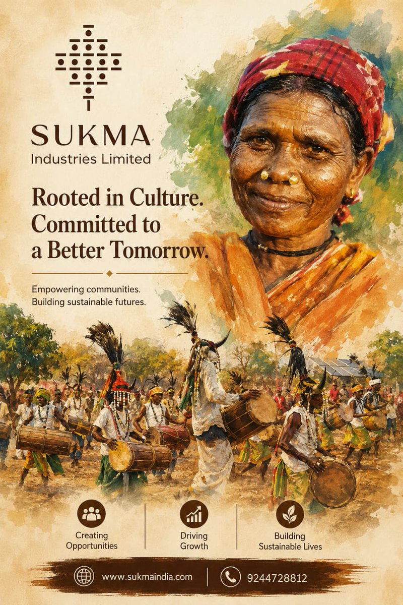 sukmaindia's tweet photo. Driven by the belief that India’s real strength lies in its villages, youth, and tribal communities, Rawat envisions SUKMA Industries Limited as more than just a company. 
#sukma #chhattisgarh https://t.co/DTFRKLY7tB