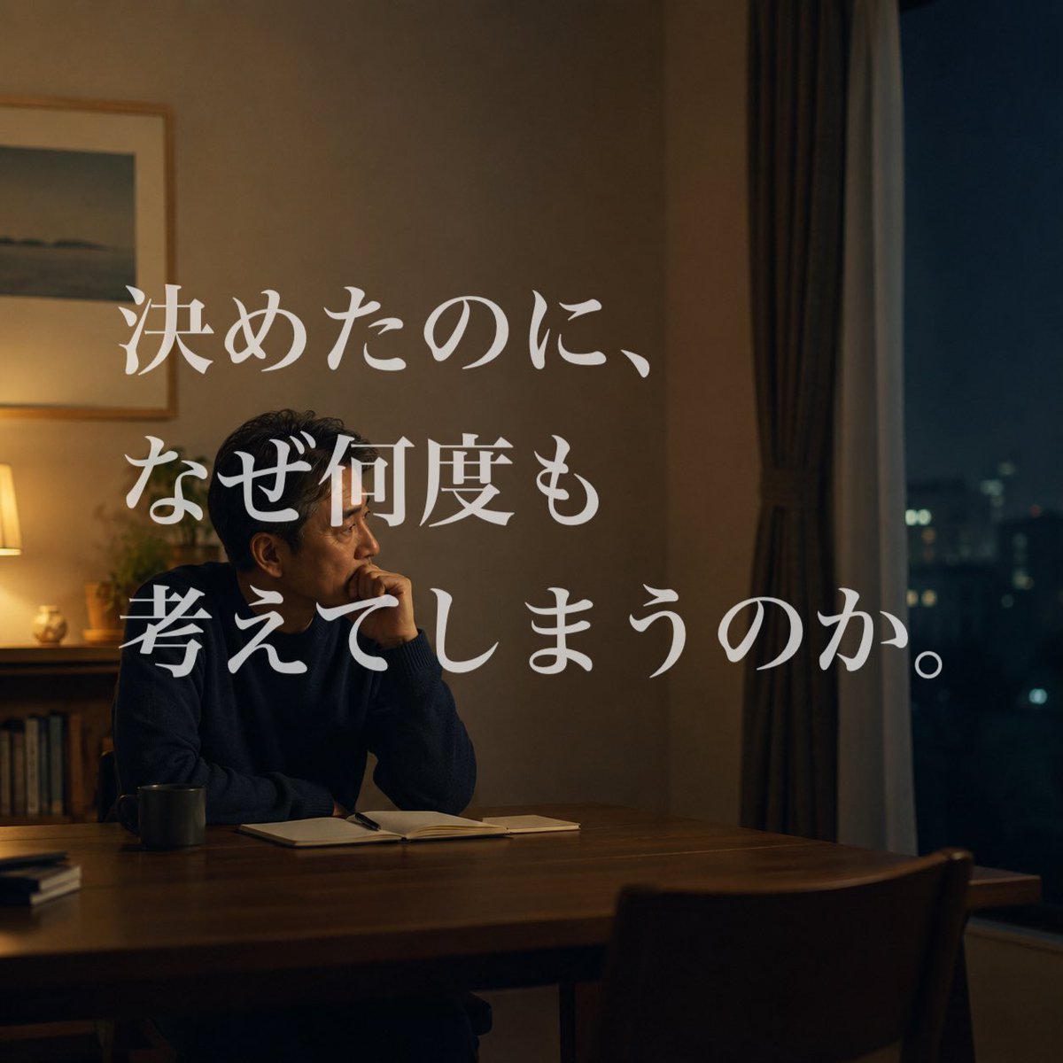 reset_works's tweet photo. 日曜の静かな時間ほど、決めたはずのことが戻ってくる。
あの揺り戻しは、本当に「迷い」なのだろうか。

▶ブログを更新しました。
https://t.co/dZEYrKG30L

#意思決定
#経営者
#管理職
#キャリア
#人生の転機 https://t.co/h6ezQflSws