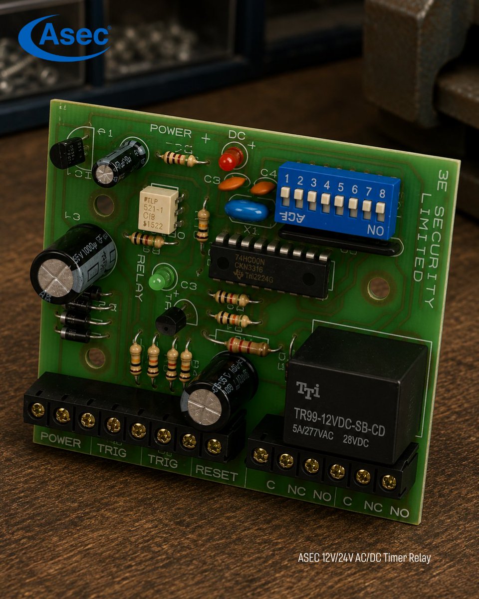 AsecSecurity's tweet photo. Need controlled lock open times? 🔐⏱️

The Asec 12V/24V AC/DC Timer Relay is made for magnets, electric strikes and similar access control products.

https://t.co/gDZfjvqF6Y

#AskForAsec #Asec #Locksmiths https://t.co/M07ftyTAe9