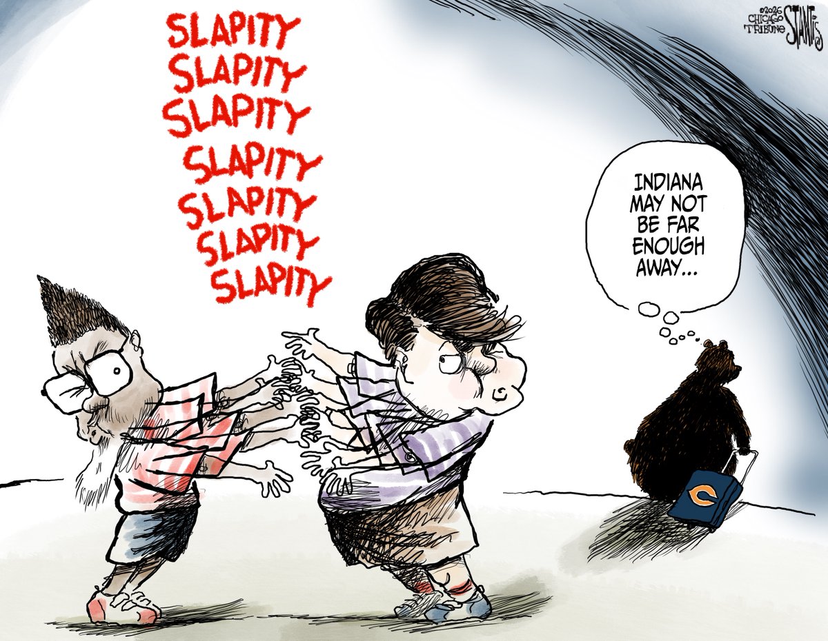 ScottStantis's tweet photo. The feud between Chicago Mayor Brandon Johnson and Illinois Governor JB Pritzker could send the Bears to Indiana.
Read the @chitribopinions editorial at https://t.co/zxwHUTHM8e
@chicagotribune  #Chicago @ChicagoBears  @JBPritzker  @ChicagosMayor https://t.co/axDuVQ9QPY