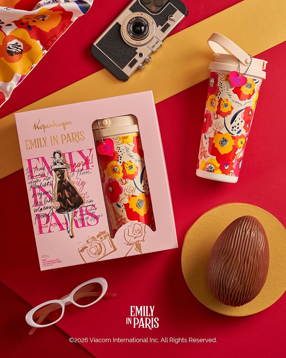 kopenhagen_'s tweet photo. Um presente cheio de estilo para a sua Páscoa.

Com o Ovo Emily in Paris, você leva mais personalidade para a sua celebração. Além do nosso clássico chocolate ao leite, ele acompanha um copo térmico exclusivo para trazer ainda mais charme ao seu dia.... https://t.co/lQst2f6USU