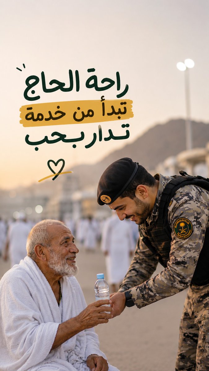 adelfadhli81's tweet photo. #حج_1447ه
 تشوف الحاج من يوم يوصل لين يخلص مناسكه وكل الخدمات متوفرة له تعرف قد ايش هالدولة عظيمة في خدمة ضيوف الرحمن https://t.co/uiDJwiHbnN