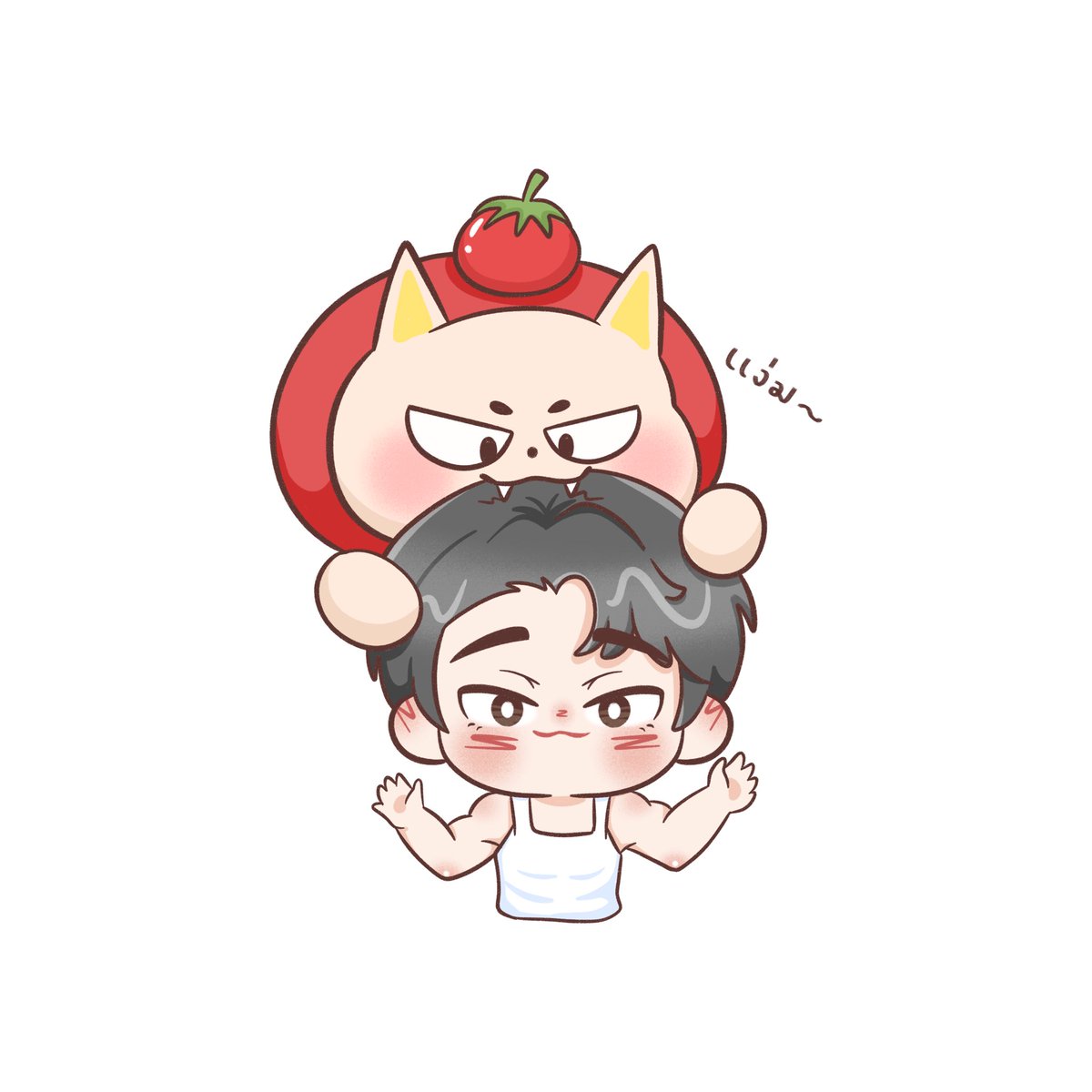 valanpp's tweet photo. ปปกับฟ้อกถ่ายด้วยกันน่ารักมาก ส่วนภาพในหัวยาย🤏🏻🤣
#fforce_ #TOMAFOX 
#LOLFanFest2026D3 https://t.co/r5x1CtLfEV