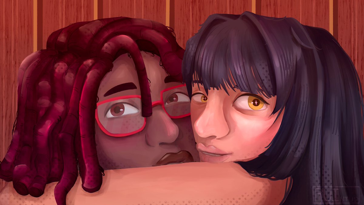 ruintus's tweet photo. i love my nerdy wife in STEM!  🤖💜💛💫

#stardewvalley #marustardewvalley #stardewvalleyfanart #yumeship https://t.co/RxCCoLSWFS