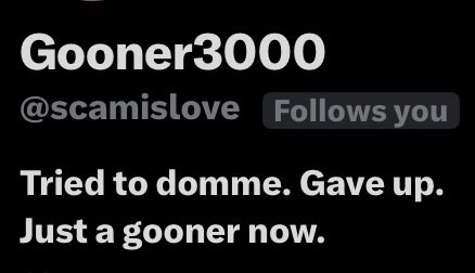 hmmidk_12's tweet photo. nnghhh this faildom really just sent me a bunch of money solely for greasing my scamcock with😵‍💫

im gonna bust sooo many sticky loads while I give all their money to manscammers🤤

which other beta wants to grow my balance even more so I can cash out and waste it on pleasing my sweaty goonrod😽💕

Catfish findom manscam wankchat whalesub gooner loser beta