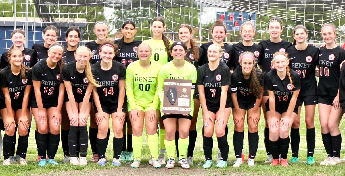 BAVsoccer's tweet photo. Congratulations to the Benet Varsity Girls Soccer Team on winning another IHSA Regional Championship, including 8 Regional Championships in the past 9 seasons! https://t.co/A0j4xbplyX