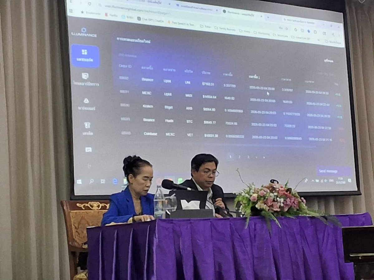 Mhoffff15's tweet photo. Meeting of Thai partners and conducting an Illuminance lecture 🇹🇭

#illuminance #node #ai #world https://t.co/8d7aSskEjm