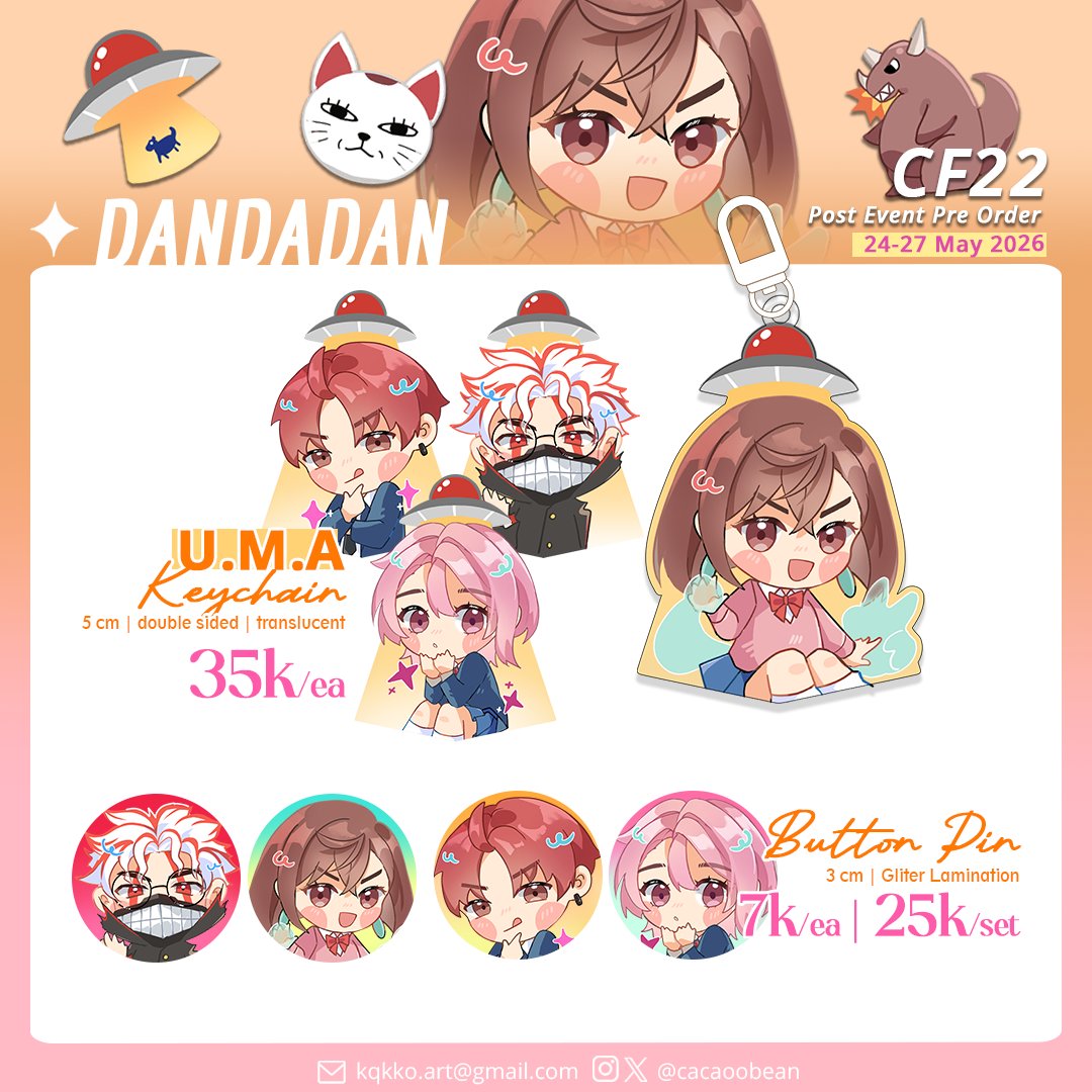 cacaoobean's tweet photo. [💜 &amp; 🔄 are very appreciated!]
I'll be opening post CF22 quick Pre Order. Please check it out!  ☆(⁠◡⁠ ⁠ω⁠ ⁠◡⁠)

🗓️: 24-27 May 2026
📦: Mail Order (Manual)
📑: Tears of themis, Plave, Dandadan
🔗: https://t.co/Ys7CfxIo0V https://t.co/g4TL5Tzbfp