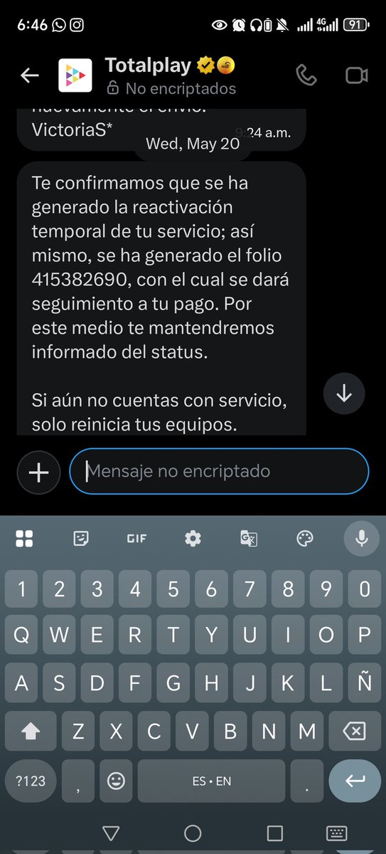 Ariym99's tweet photo. @totalplaymx Es burla , y todavía están chingue y chingue llamando para cobrar 
No tiene madre desde las 6am y amenazando .@Profeco @AztecaNoticias @adnnoticiasmx @RicardoBSalinas https://t.co/1wfvVMvYl9