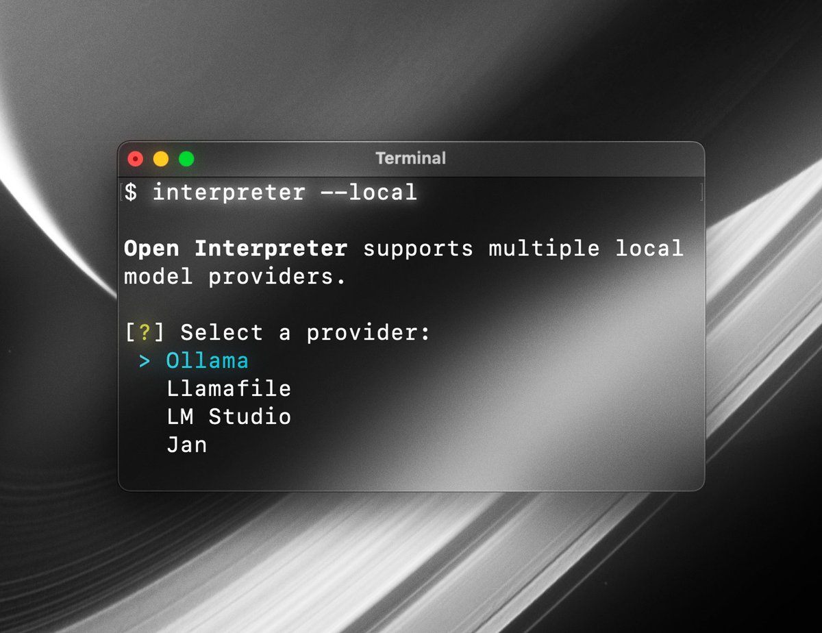 ChatGPT 会回答问题。 Open Interpreter 是让 AI 直接在你电脑里干活。 它可以跑 Python、Shell ...