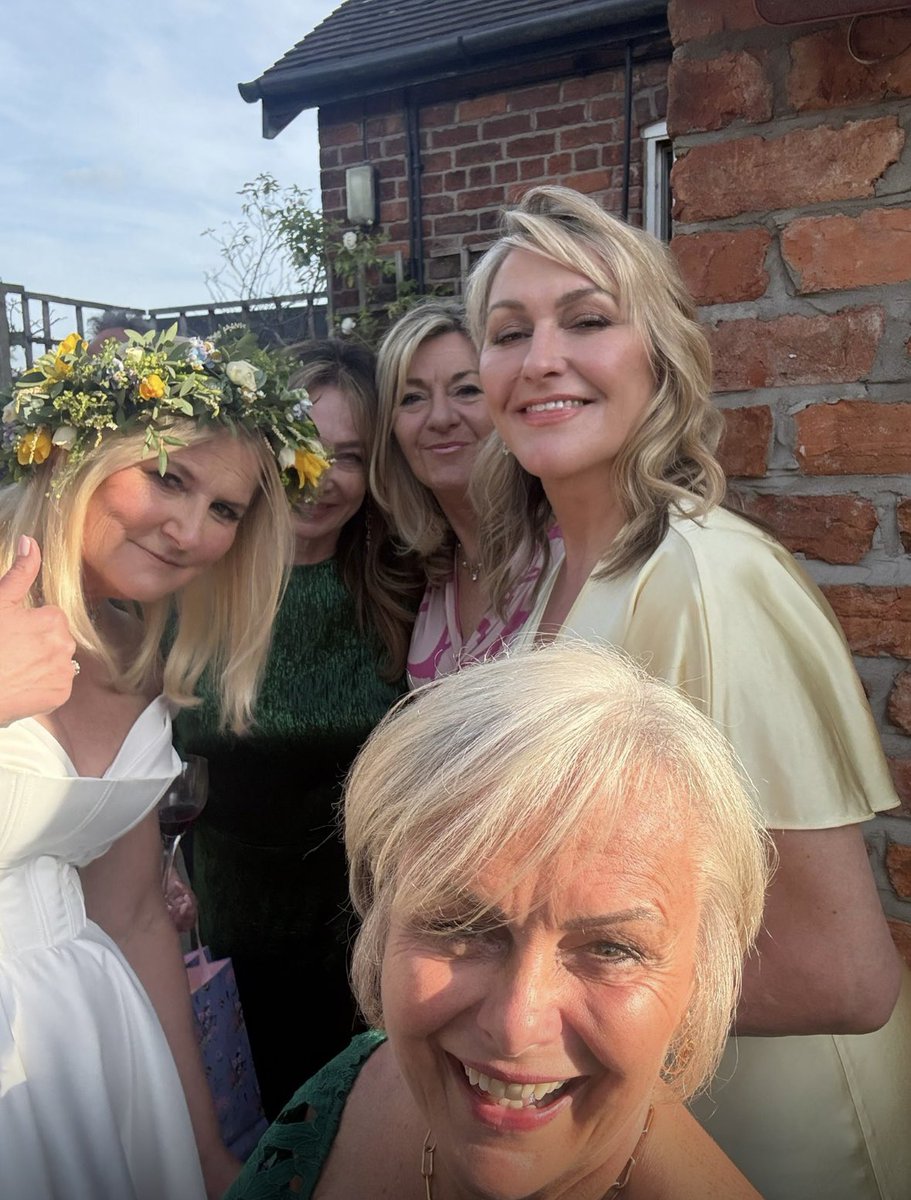 raineharthern's tweet photo. My Suzie got married yesterday after a 49 year courtship 😍and I was a bridesmaid 😁😁 https://t.co/kcufgWyC96