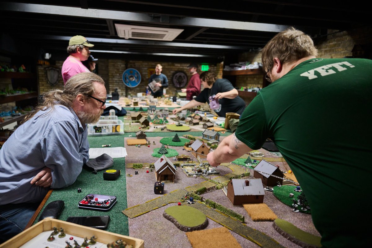 OldGuardMKE's tweet photo. The Bolt Action Tournament at Old Guard's Second was OUT OF CONTROL. A truly fantastic group with so many players it spilled out of the gaming hall into the upstairs tables. Who won? Wisconsin or Illinois for bragging rights?? Watch for more info soon! #wargaming #boltaction https://t.co/ujxaTEYncE