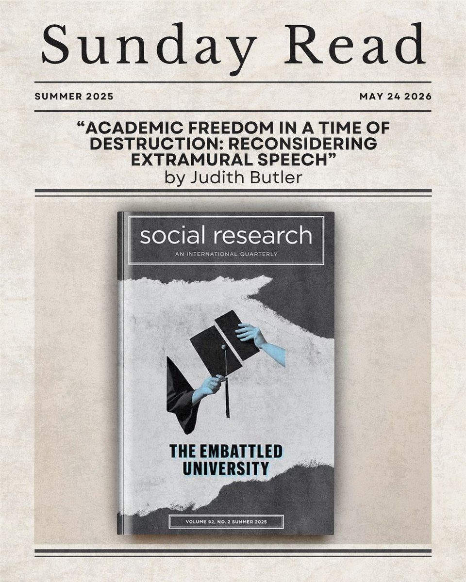 Social Research: An International Quarterly tweet media