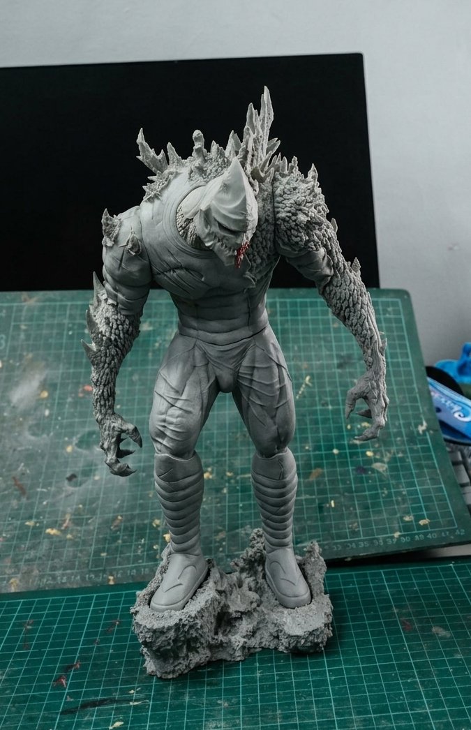 hitodamastudio's tweet photo. ジェットジャガーの全身造形、ついに塗装準備完了。🤖🎨

#ジェットジャガー #ゴジラ #ワンフェス #WF2026S #怪獣  #WIP https://t.co/7hxXusIrpG