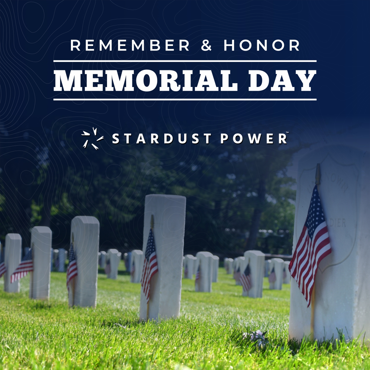 SDST_Power's tweet photo. 🕯️We remember and honor the brave men and women who gave their lives in service to the United States.

We are grateful for their sacrifice and for all who continue to serve.

#MemorialDay #HonorAndRemember #Veterans #MilitaryService #Gratitude #StardustPower https://t.co/9gPJzBwcKB