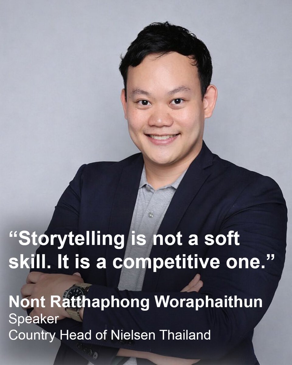 NTUsg's tweet photo. “Storytelling is not a soft skill. It is a competitive one.” Nielsen Thailand Country Head and #NTUsg alumnus Nont Ratthaphong Woraphaithun on what it takes to stay competitive as #AI reshapes Southeast Asia.

He and Nanyang Biologics Group CTO Giang Nguyen will be speaking at the NTU Alumni Regional Conference in Bangkok on 11 July, alongside faculty masterclasses and a keynote by H.E. Ms Catherine Wong, Singapore’s Ambassador to Thailand. #NTUsgAlumni

https://t.co/MaWeabZOmw
