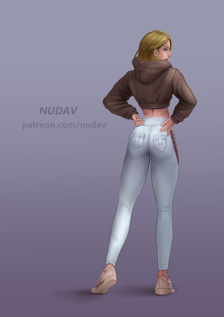 nudav_'s tweet photo. "...What? Do you need something on my day off? Make it quick." 💜 Designed a casual sportswear look for Nina, keeping her natural regal and powerful presence!

#Tekken8 #NinaWilliams #Tekken #Illustration #DigitalArt #鉄拳8 #ニーナ #イラ���ト #格ゲー https://t.co/nFGVXg2ge1