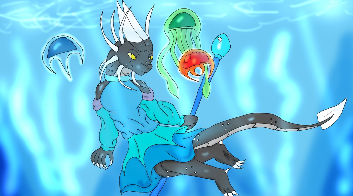 FireballDraco's tweet photo. I haven't drawn Sapphire with her Jellites in a long while so I thought I draw this, although I must admit I am getting better with my arts, specially for me to be impressed as I am now :D https://t.co/kd9XNJpmGS