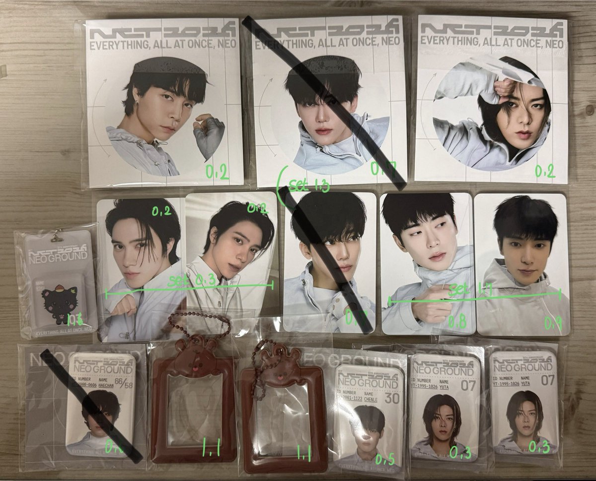 jaeey_'s tweet photo. NCT 엔시티 127 드림 wayv wish 10주년 팝업 neo ground 네오 그라운드 양도

미션뱃지 쟈니 유타
입장포카 재현 헨드리
5만원포카 재현 헨드리
가챠뱃지 유타 천러
캐릭��키링 쿠리 리쿠
id 증사 홀더 127 해찬

0.5이상 거래/미개봉

https://t.co/zmCK2xG9ee https://t.co/nL2FqnqpdX