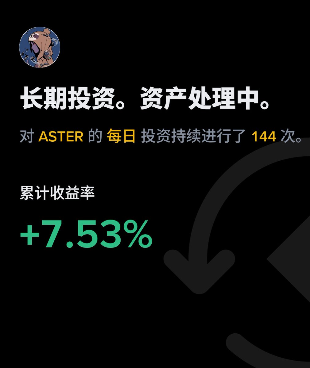 Web3LastHope's tweet photo. #投资 #定投  #144/1000
从2026年1月1日起
每天定投一笔 #Aster 
坚持是成功的第一步
#加油⛽ #BTC #Crypto https://t.co/14C7lFRMB0