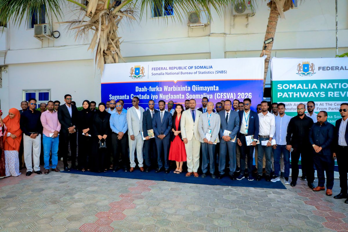 Horn_trends's tweet photo. The Somalia National Bureau of Statistics (SNBS) In collaboration with the World Bank, FAO, and WFP, it officially launched the country's first-ever Comprehensive Food Security and Vulnerability Assessment (CFSVA) report today. Disseminating CFSVA is a significant step toward more robust, evidence-based planning for humanitarian and development programs, NTP and SDG reporting, and food security.
Director General Dr. Abdisalam Abdirahman Mohamed emphasized the significance of the assessment and thanked the technical teams, enumerators, analysts, field supervisors, Federal Member State ministries, local authorities, and, most importantly, the communities who provided information. He also thanked partners WFP and FAO for their financial and technical support.