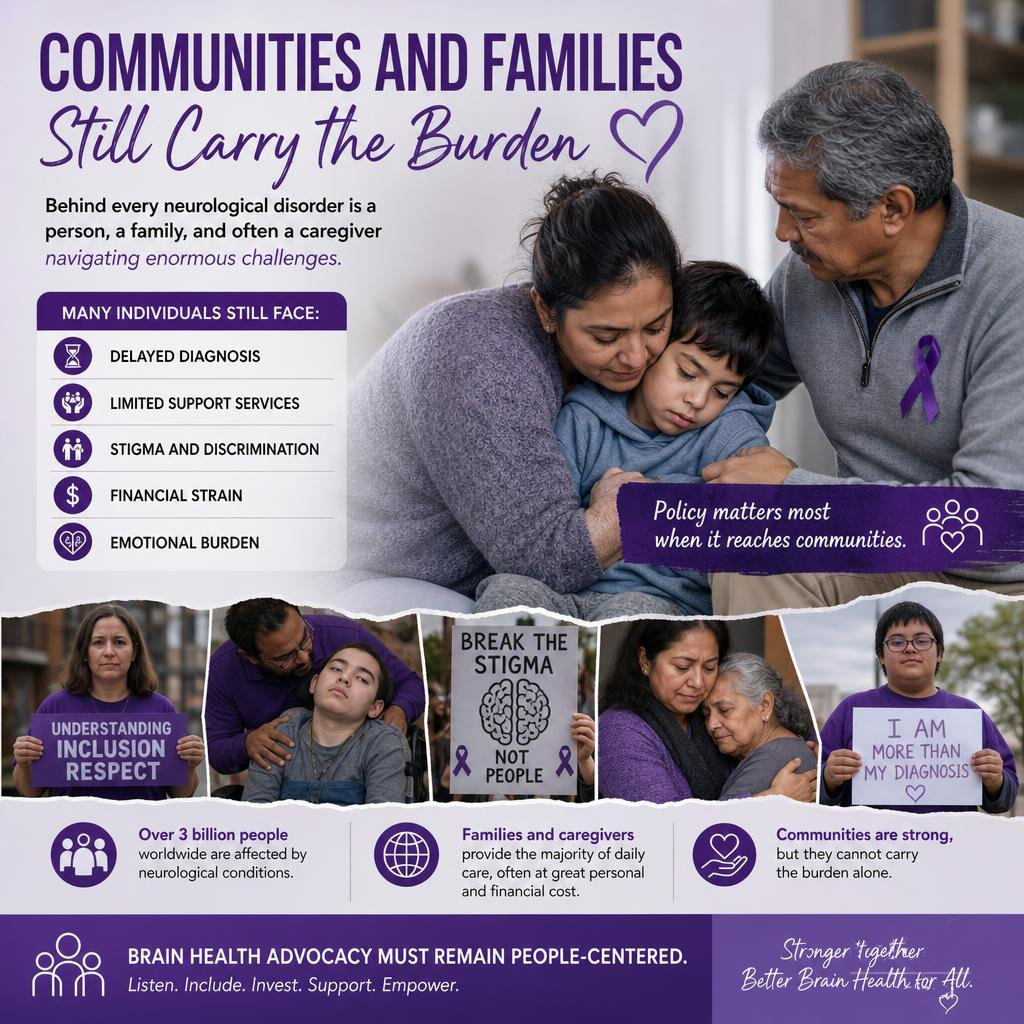 igap_awareness's tweet photo. #WHA79💜 Behind every neurological disorder is a person, a family, and often a caregiver navigating enormous challenges.
Policy matters most when it reaches communities.
Brain health advocacy must remain people centered.
.#igap #brainhealth #WHA79 #worldhealthorganization https://t.co/RAr0EAd3Gv