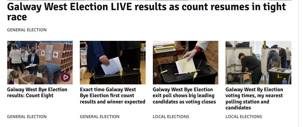 PAULMONK's tweet photo. @GalwayBeoOnline It's "By Election" as in your fourth headline not "Bye Election" as in your first three. https://t.co/8yd1AjNnO6