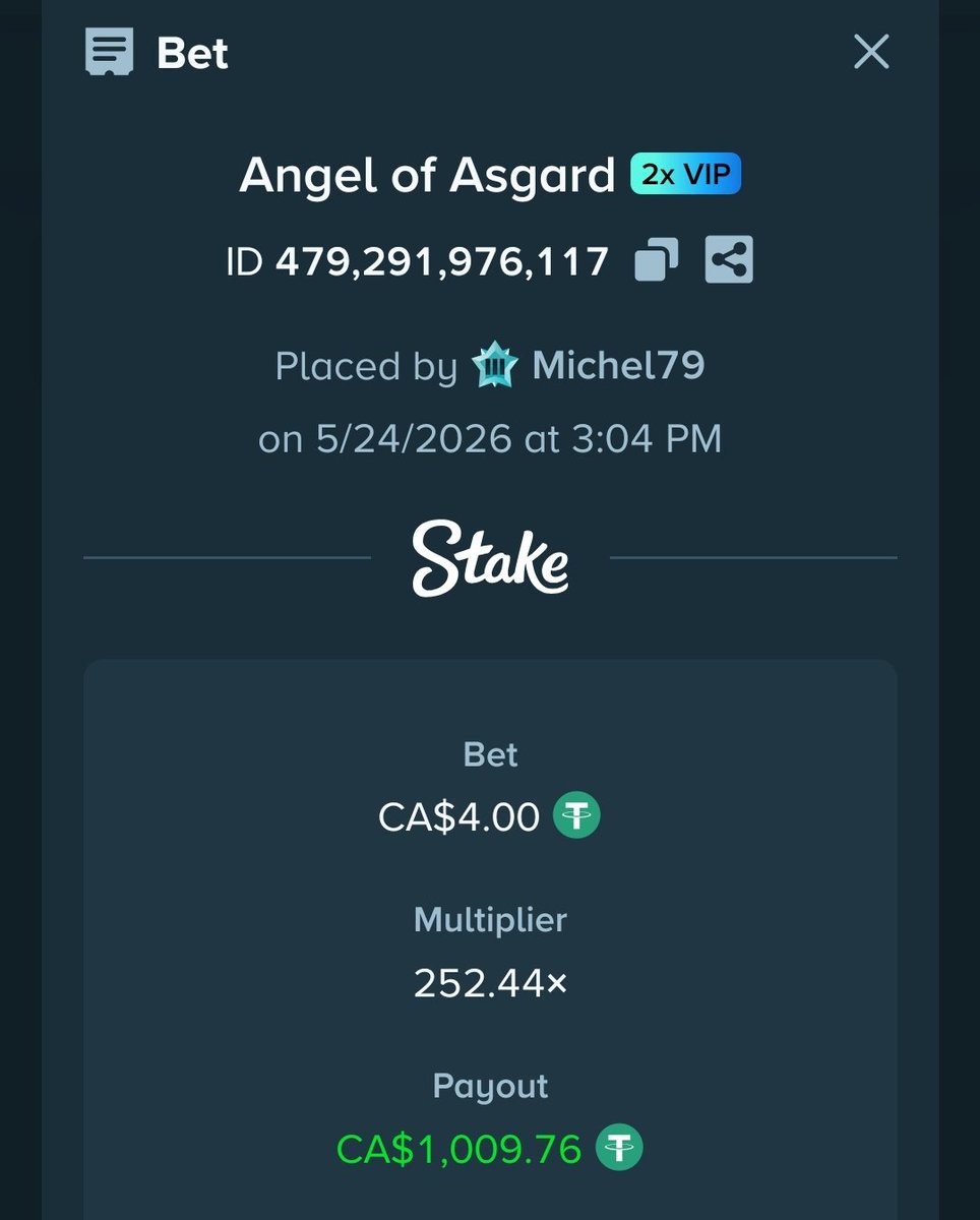Michiixms's tweet photo. Casual hit on @ValkyrieXStudio 0,40CAD base bet 🔥 You don't have empty pockets right @ProdigyDDK https://t.co/ZxqFdUV2V2