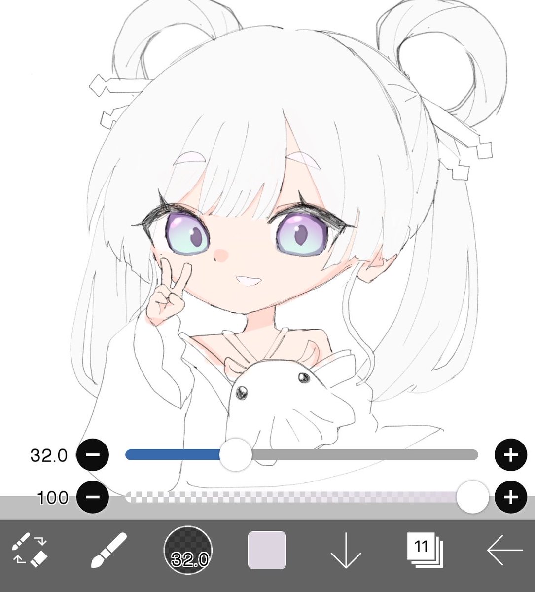 rix_xrn's tweet photo. 人絵久しぶりすぎて髪の毛の影の描き方忘れた https://t.co/beiTb0HKCY
