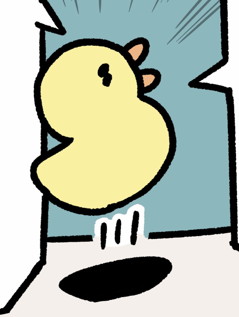 『ポコタの豆ちしき』に登場した鳥は、ポコタのイラストを投稿しはじめた初期の頃からいたよ。
※右は、2019年11月にInstagramに投稿したイラスト。

漫画では、ポコタと会話できるようになってよかった!
(あんなにしゃべるキャラとは想像してなかったけど) 