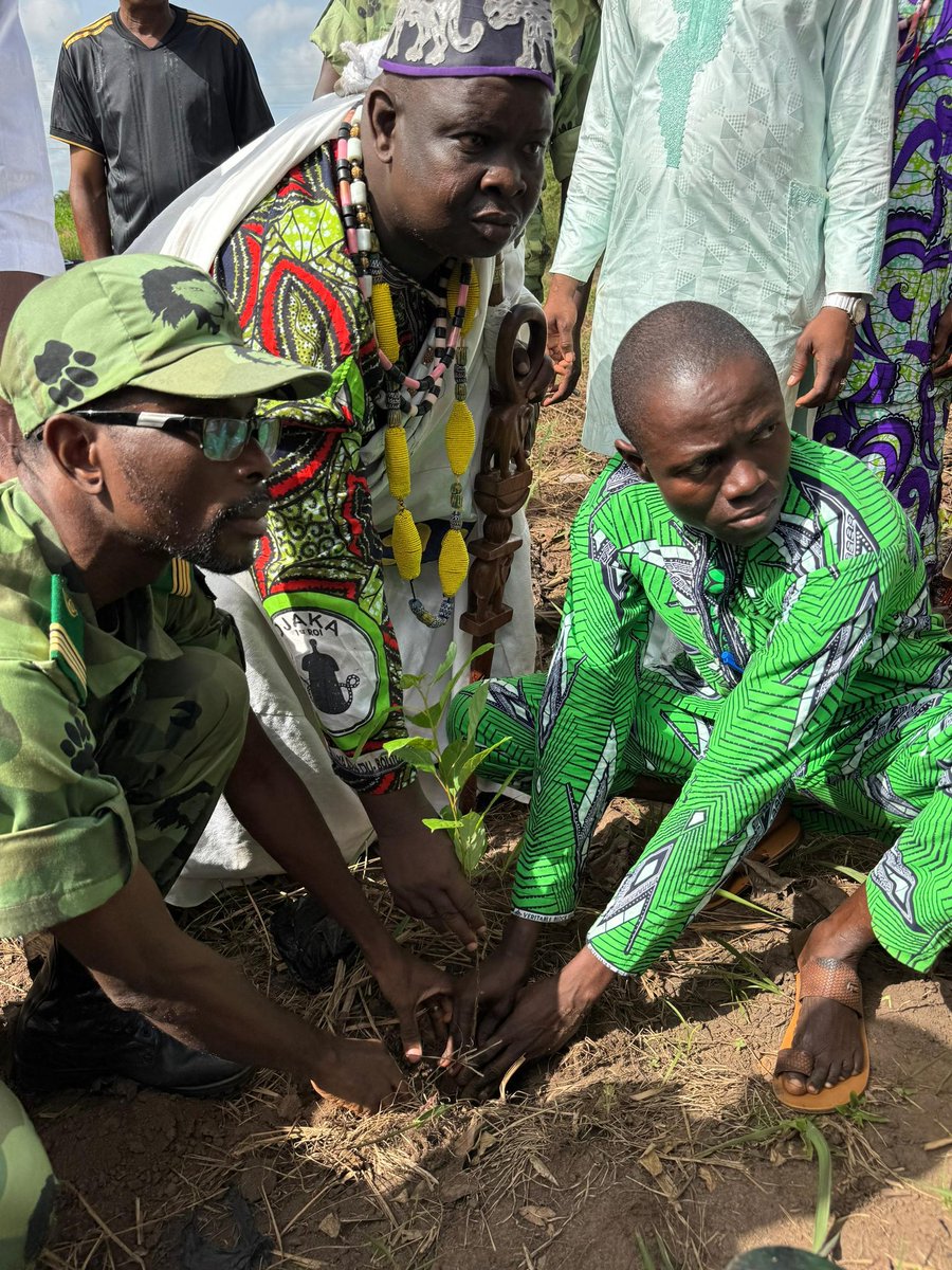 Icpbong's tweet photo. 🌱 L’ICPB-ONG a participé ce 24 mai 2026 à une séance de reboisement à Tori-Cada, organisée par la Section communale des Eaux, Forêts et Chasse de Tori-Bossito. 🌍

Un engagement collectif pour la biodiversité et la restauration du couvert végétal. 🌳

#Biodiversité2026 https://t.co/vX2pCGofjt