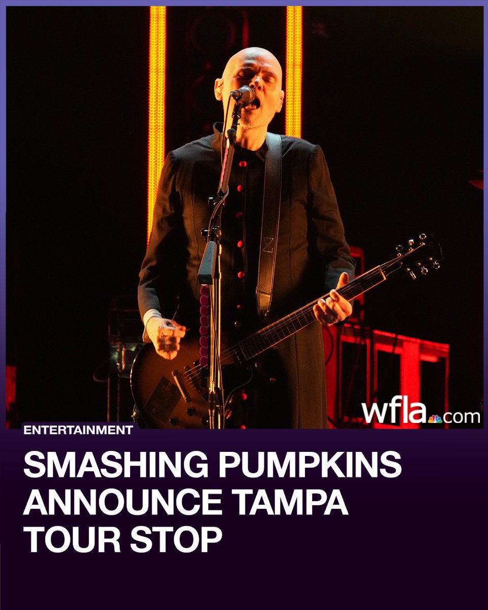 WFLA's tweet photo. Smashing Pumpkins are bringing their 'Rats in a Cage' tour to Tampa this fall. https://t.co/ADUpWL1gix https://t.co/ap2wJ4K4qC