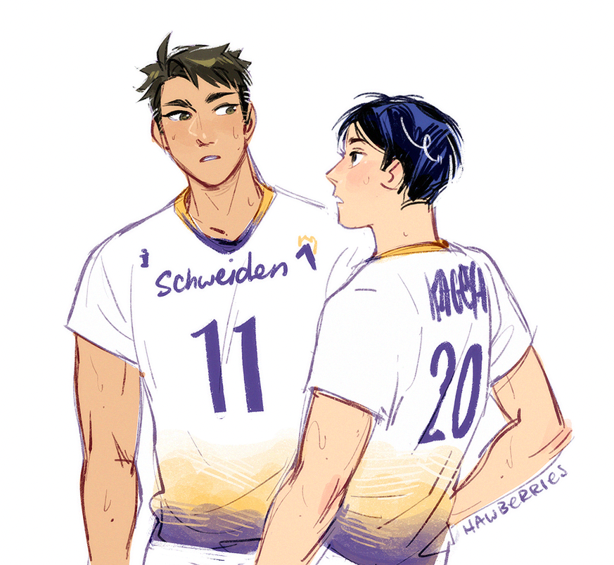 hawberries_'s tweet photo. [HQ!!] they're probably nonbinary but they're down 20-22 in the fourth set so they don't really have time to be worrying about that rn https://t.co/KuIgObSJkz
