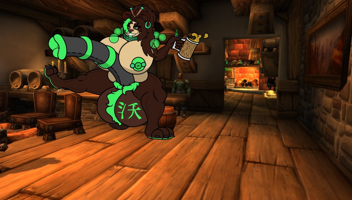 Meccybear's tweet photo. Some oandaren get too big....and too nude!~

Drawing of my lovely pandaren brwwmaster monk  Quijang!

#pandaren #NSFW #WoW #furryㅤㅤㅤ https://t.co/kbt0tPjQAX