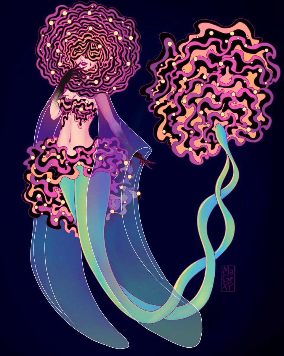 MaGeXP's tweet photo. May 24 - Avant Garde 

Rose mermaid inspired by avant garde fashion!

#mermay #mermay2026 #avantgarde https://t.co/DK5BFvmOsw