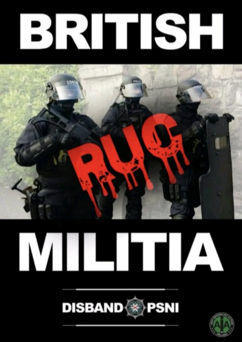 1922_adrian's tweet photo. Disband PSNI-RUC
#BritishMilitia
#BritsOut
#Ireland_32
Anti-Imperialist-Action-Ireland
Saor Éire Anois 🇮🇪🇮🇪🇮🇪 https://t.co/sI9ZZwToUM