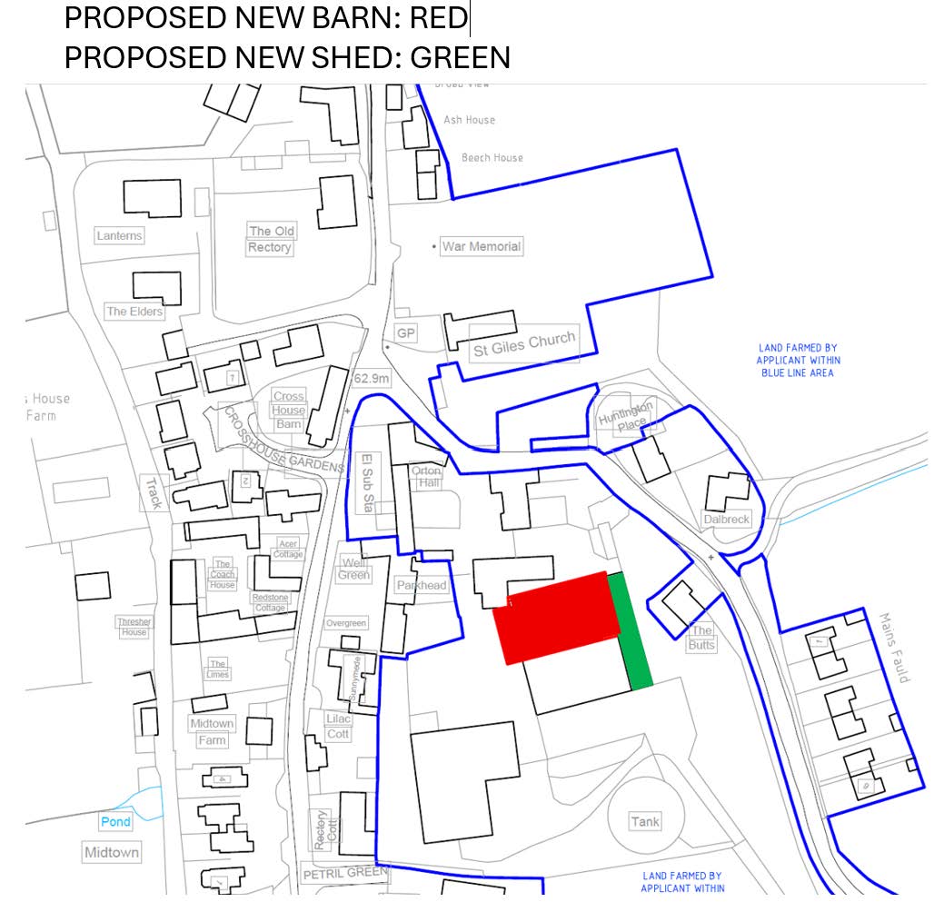 GreatOrton's tweet photo. NOTIFICATION OF PLANNING PROPOSAL IN GREAT ORTON
Orton Hall Farm plans to erect a new barn and shed on the property. The application and plans may be viewed at the Cumberland Council’s site. All planning related comments must be submitted by 17 June 2026. https://t.co/YBjI2n5BJ5
