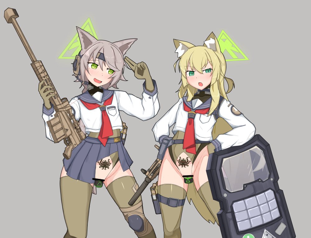 R18ですが、先にカイザーPMC入りした後輩にぼろ負けして「ぇっとその...カイザーPMCで働く事になりました」とかバツが悪そうに報告してたり「ミヤコ隊長の要請かと思ったら先生じゃない、くれぐれも理事長様の邪魔をしない様にしなさい!」とか完全に染まってるフォックスな小隊下さい 