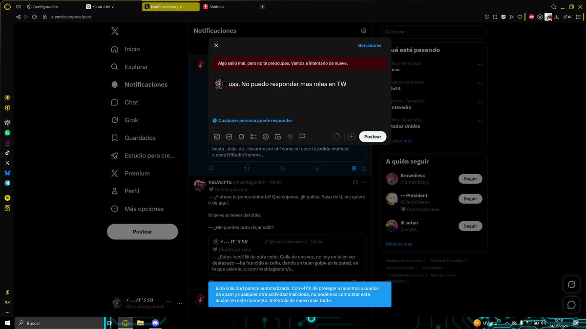 InfamousCrymini's tweet photo. *uss. Me han vuelto a poner el limite de los cojones :D asi que no creo que pueda asistir a la reunión de overlords. Y todo porque el Elon Musk es un muerto de hambre que por cojones quiere que se pague el puto premium, hasta con un 50% de descuento me aparece para comprar xddd https://t.co/VQQO1YEeDT