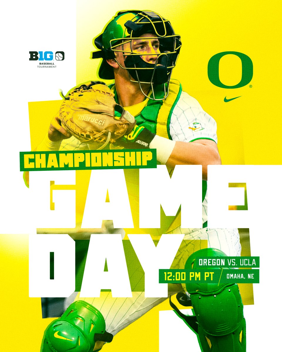 GoDucks's tweet photo. Strongest together.

@OregonBaseball plays for the #B1GBaseball Tournament Championship today at Noon PT. #GoDucks https://t.co/l2nO06i6X3