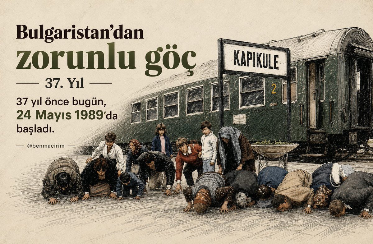 benmacirim's tweet photo. 24 Mayıs 1989 Bulgaristan Türklerinin Türkiye’ye Zorunlu Göçünün üzerinden 37 yıl geçti. https://t.co/nt4Re0aZMn