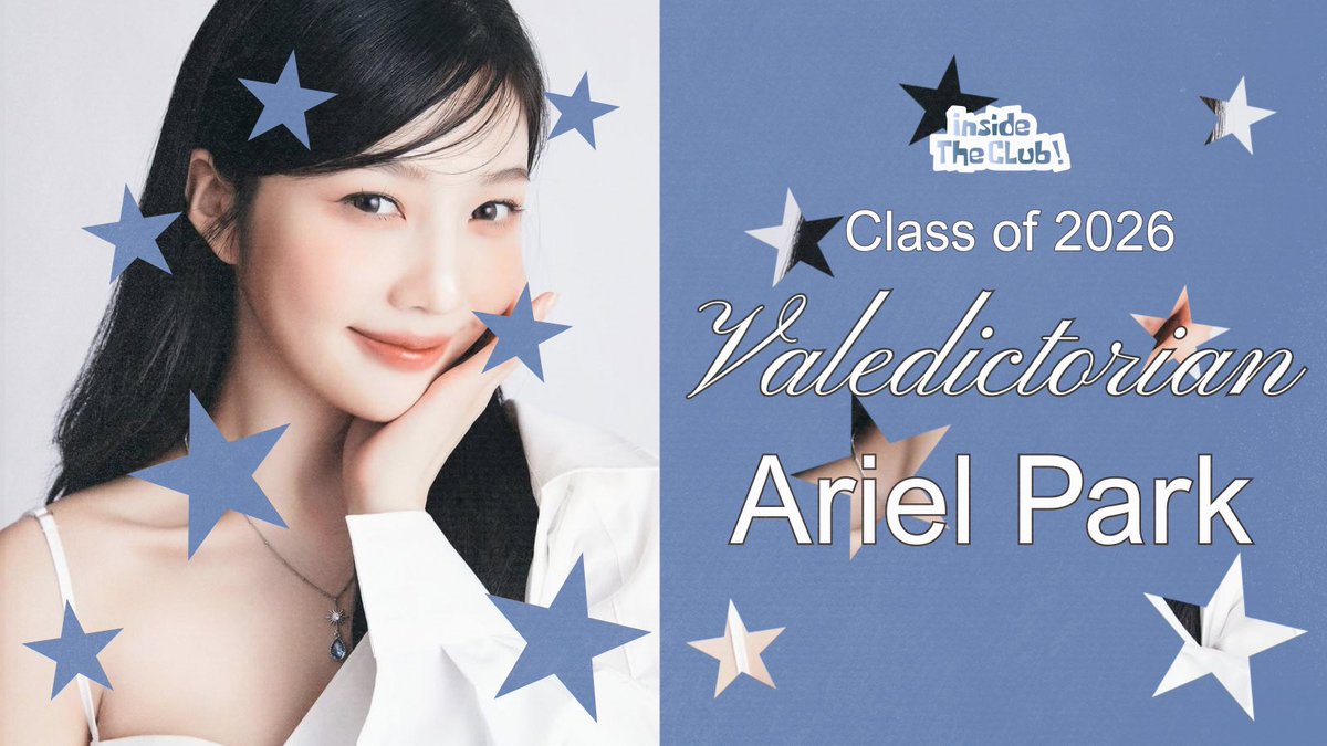 insidethecIub's tweet photo. Drumroll please... The Class of 2026 Valedictorian is none other than Ariel Park, with a jaw-dropping 4,050 points! Congratulations, Ariel, the mic is all yours! https://t.co/D5OOTEQ0mS