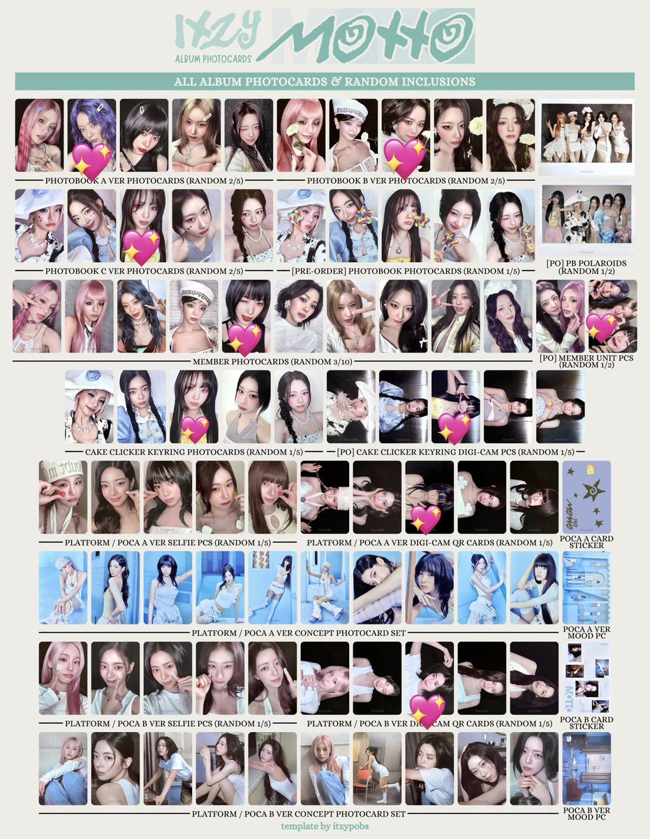 ITZY Motto 封入トレカ 交換 譲→イェジ、チェリョン、ユナ 求