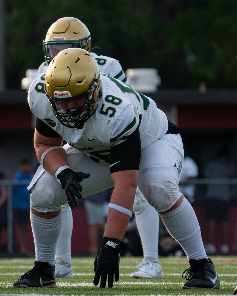 powell1775's tweet photo. Spring game was awesome! Nease vs Raines lots of talent on those two teams. ￼Big dogs up front ready to eat. Gavin is #58 John #63. @gavinpowell54 @johnodwyer2063 @NeaseFTBL https://t.co/B7YUlMbvFC