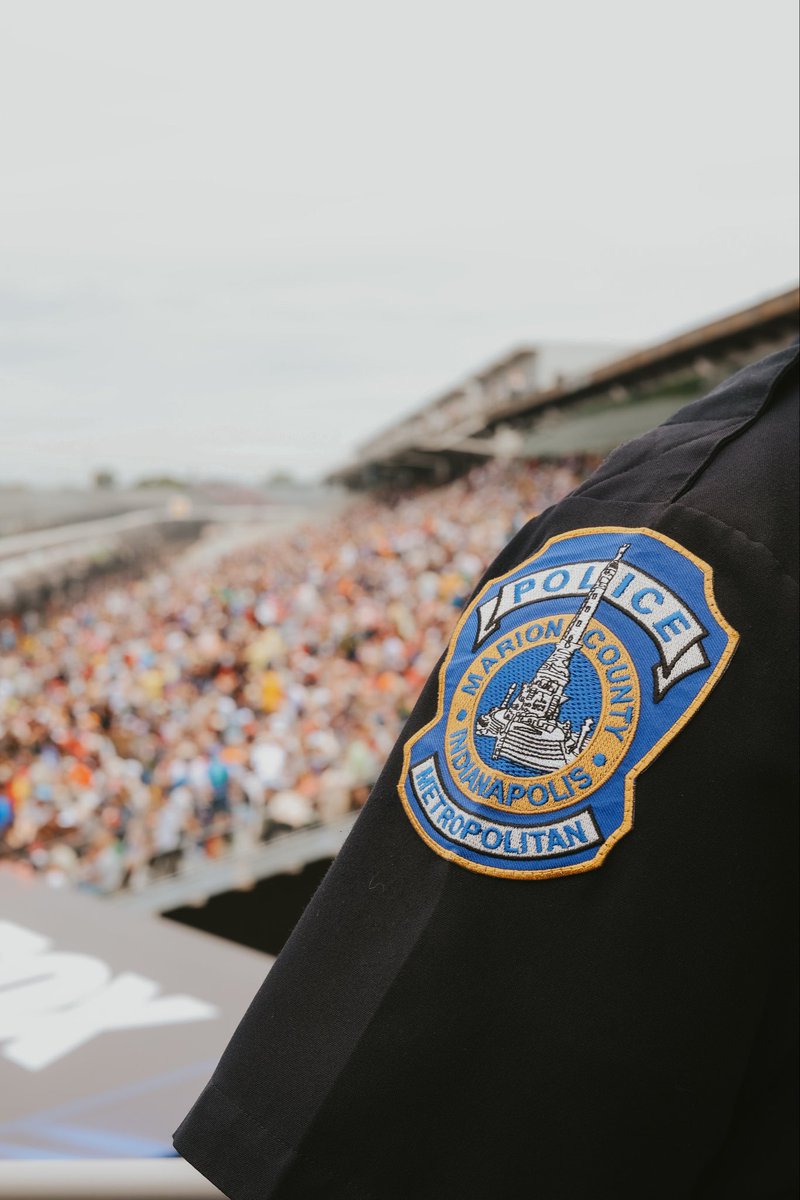 IMPD_Chief's tweet photo. We’re at the Racing Capital of the World. Are you? 

As you head to today's Indy 500, IMPD officers are out helping keep race fans safe on the roads and around @IMS. https://t.co/CSD8SSCZaB
